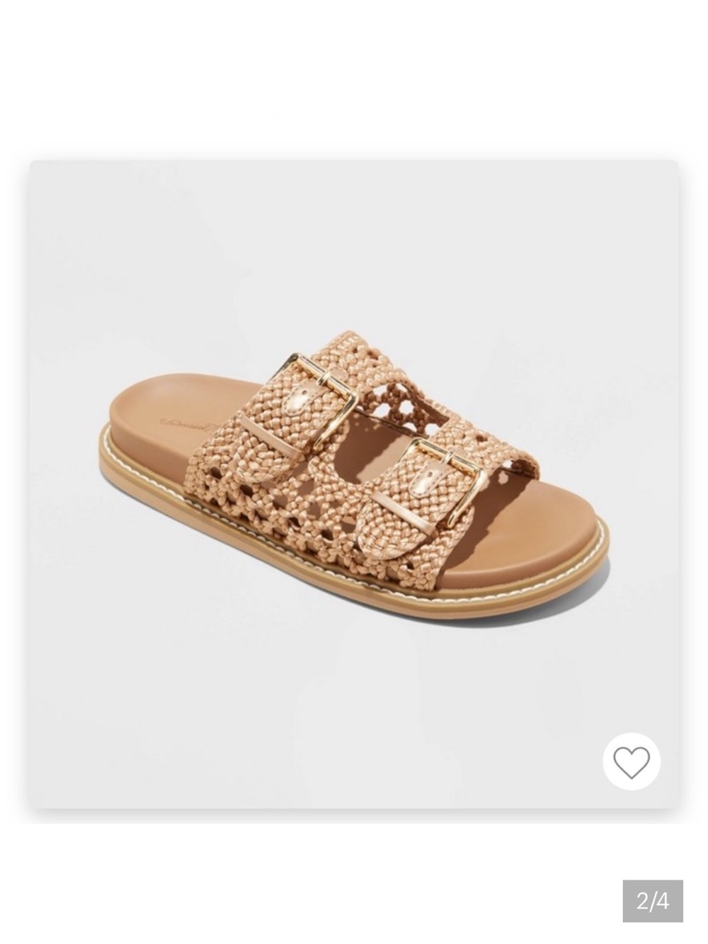 Target universal thread Kylie metallic crochet sandals - size 6 - Picture 3 of 3
